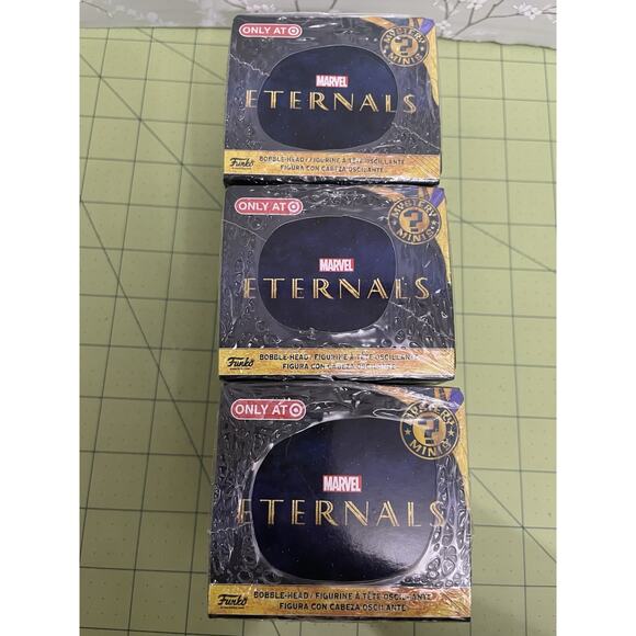 Funko Mystery Minis Marvel Eternals Bobble-Head Figure 3 Figures ~ Sealed Boxes - Picture 5 of 7